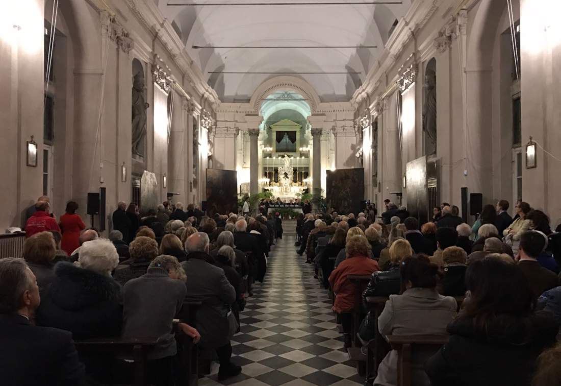 partecipanti alla presentazione del libro su Emanuele Brignole e l'Albergo dei Poveri di Genova