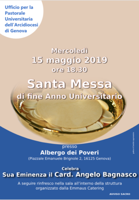 Santa Messa di fine anno Universitario